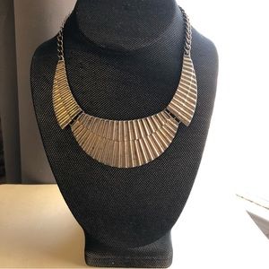Goldtone Plate Necklace